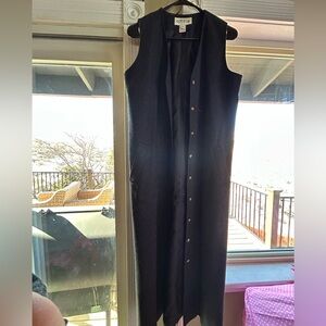 Orvis Charcoal Gray Wool sleeveless Coat